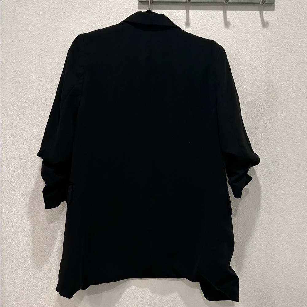 🖤 H&M Ruched 3/4 Sleeve Blazer - Picture 3 of 6